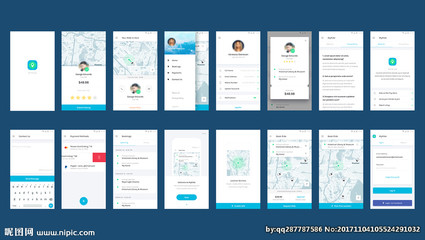 打车软件设计图__手机界面_ 移动界面设计_设计图库